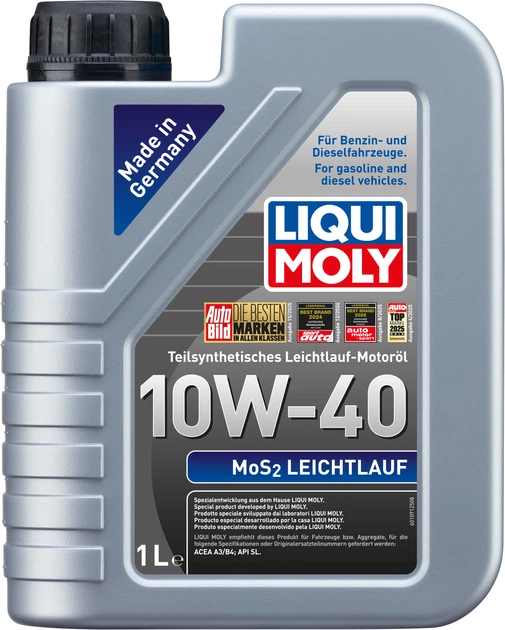 Моторна олива Liqui Moly MoS2 Leichtlauf 10W-40 1 л